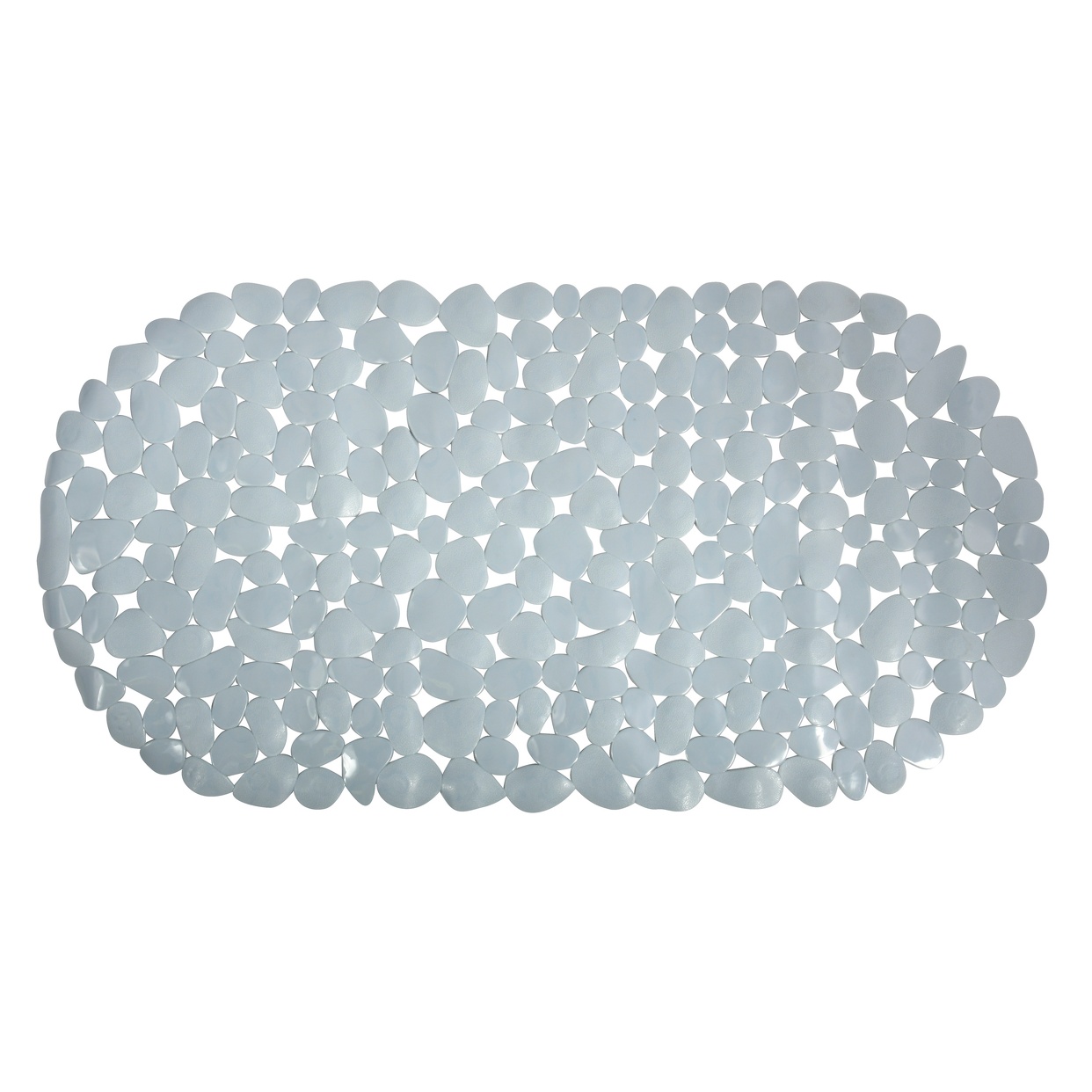 ALFOMBRA DE BAÑO PVC PIEDRAS 68X35CM GRIS - Casalandia