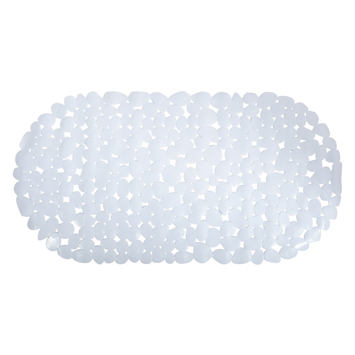 ALFOMBRA DE BAÑO PVC PIEDRAS 68X35CM BLANCO - Casalandia